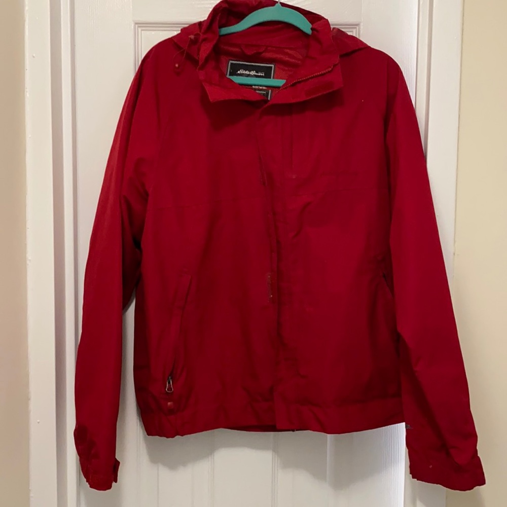 Red weatherproof Eddie Bauer jacket size small